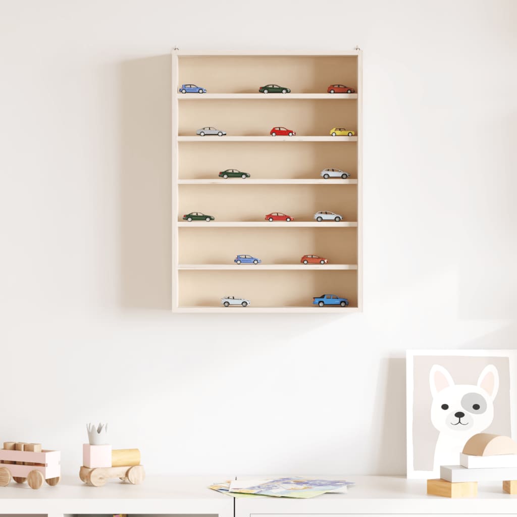 Vitrina de colecție din lemn cu 6 rafturi 40x8,5x55 cm GartenMobel Dekor