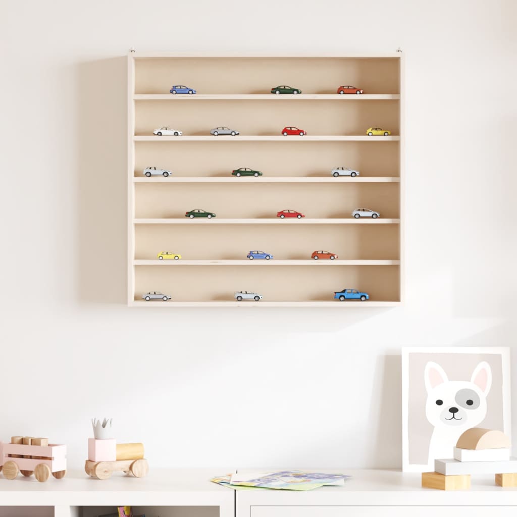 Vitrina de colecție din lemn cu 6 rafturi 60x8,5x55 cm GartenMobel Dekor