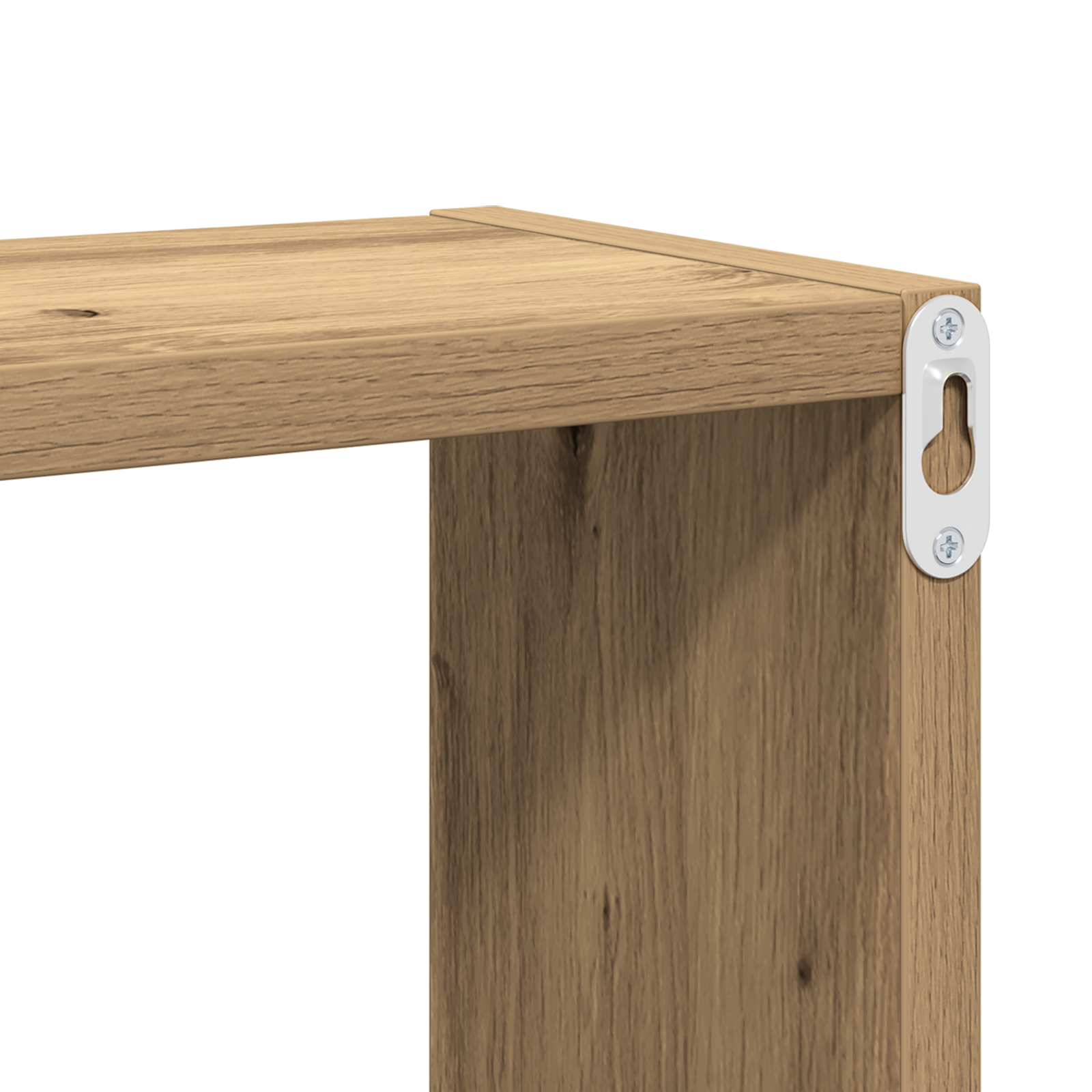 Set de 4 Rafturi Montate pe Perete Stejar Artizanal MDF cu Furnir GartenMobel Dekor