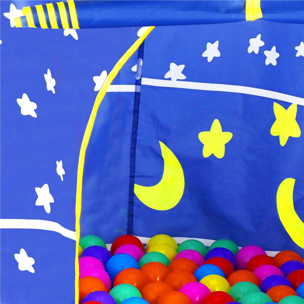 Cort Castel de joaca pentru copii, pliabil, 100x140 cm, albastru Household NewTrend