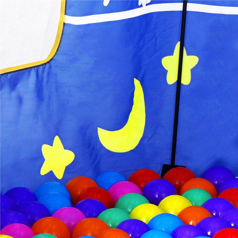 Cort Castel de joaca pentru copii, pliabil, 100x140 cm, albastru Household NewTrend