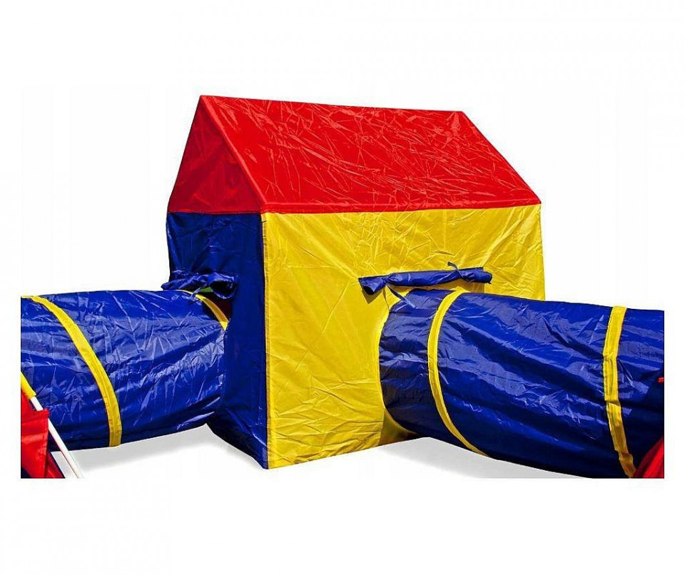 Set corturi de joaca 5 in 1 cu tunele si casuta, pliabil, pentru interior si exterior, multicolor Household NewTrend