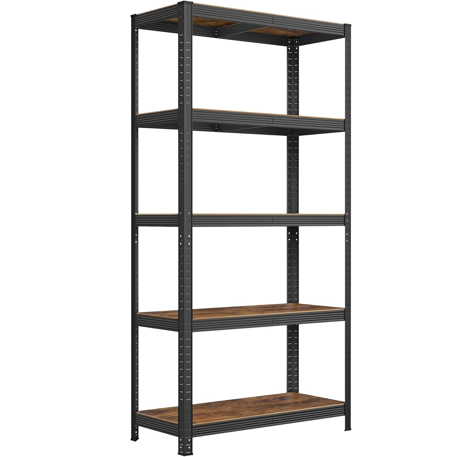 SONGMICS Raft cadru metalic modular pentru depozitare, 5 polite, 180x90x40 cm, sarcina 875 kg, maro rustic Household NewTrend