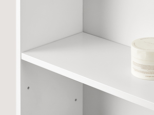 VASAGLE Dulap de depozitare pentru baie, pentru spatii inguste, cu sertare si raft reglabil, 40x18x134cm, alb Household NewTrend