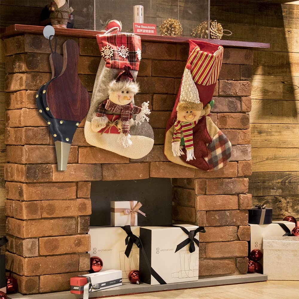 Burduf, suflanta de aer manuala, din lemn, pentru semineu sau gratar, 39x17cm Household NewTrend