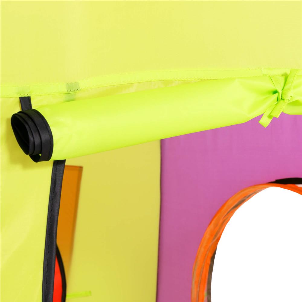 Loc de joaca 3 in 1 pentru copii, multifunctional, casuta, tunel si cort, 385x120x115cm, multicolor Household NewTrend