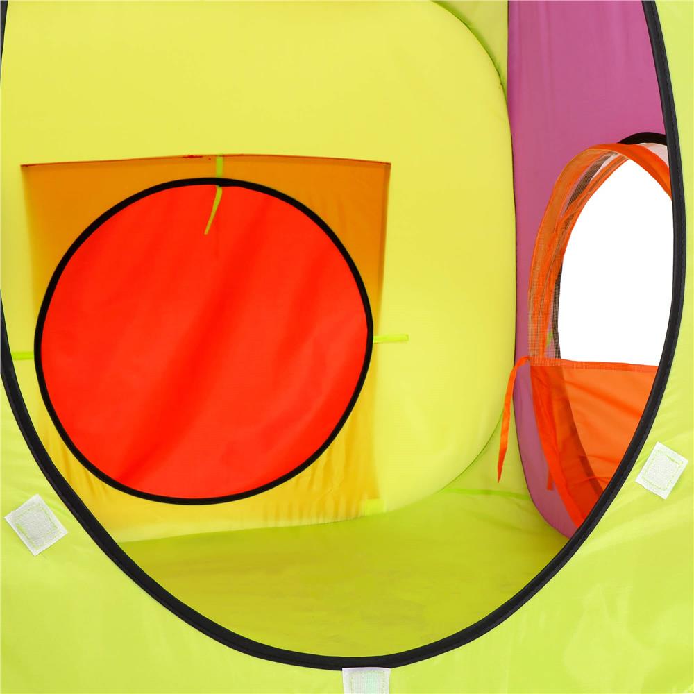 Loc de joaca 3 in 1 pentru copii, multifunctional, casuta, tunel si cort, 385x120x115cm, multicolor Household NewTrend