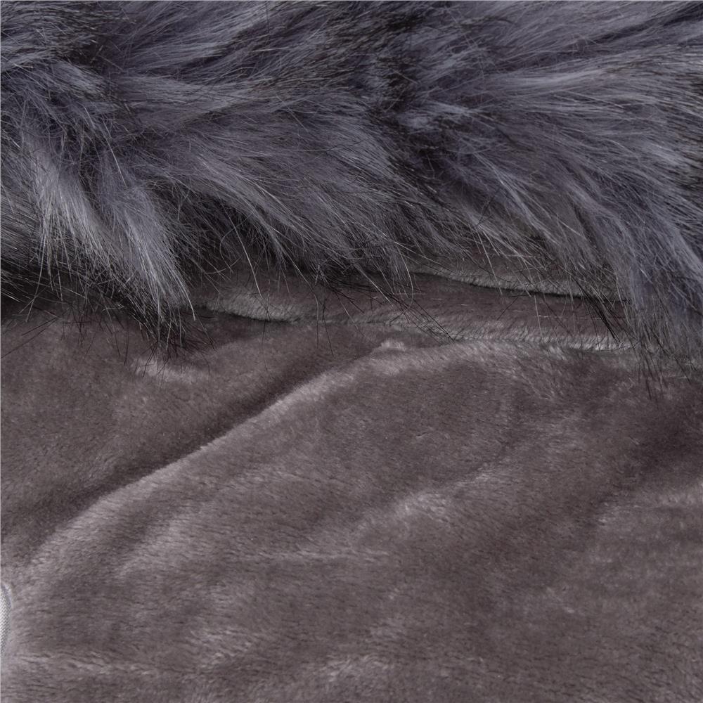 Sac iarna de bebelusi pentru carucior, marime universala, cu gluga, 90x45cm, gri Household NewTrend