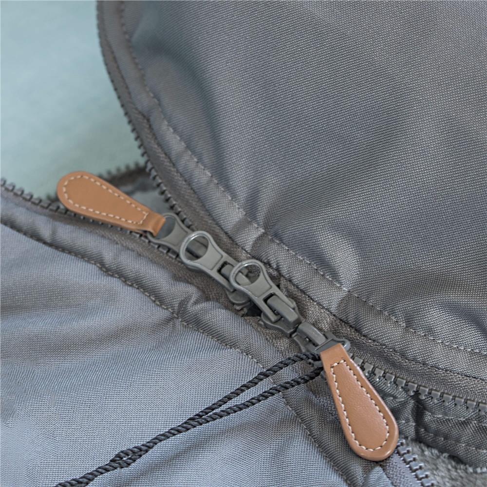 Sac iarna de bebelusi pentru carucior, marime universala, 90x45cm, gri inchis Household NewTrend