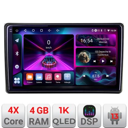 Navigatie Audi A4 B6 Quad Core A-050 4+64 InCell Display 1K Android Waze USBNavigatie Internet Youtube Radio V1 CarStore Technology