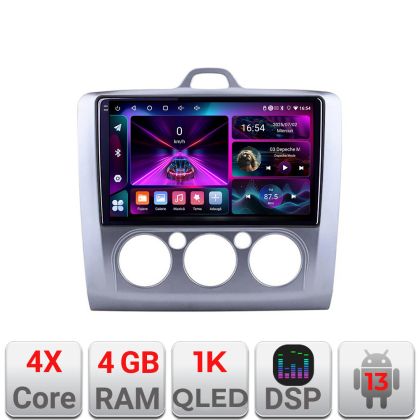 Navigatie Ford Focus 2 Manual A-140-manual  4+64 InCell Display 1K Android Waze USB Navigatie Internet Youtube Radio CarStore Technology