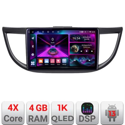 Navigatie Honda CRV 2012-2016 A-469  4+64 InCell Display 1K Android Waze USB Navigatie Internet Youtube Radio CarStore Technology