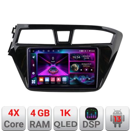 Navigatie Hyundai i20 2015-2018 A-517  4+64 InCell Display 1K Android Waze USB Navigatie Internet Youtube Radio CarStore Technology