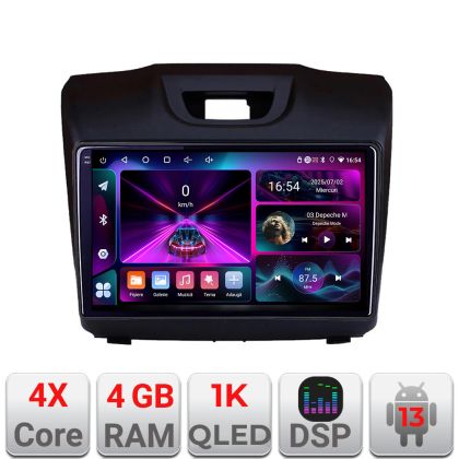 Navigatie Isuzu D-Max Quad Core A-2234 4+64 InCell Display 1K Android Waze USBNavigatie Internet Youtube Radio V1 CarStore Technology