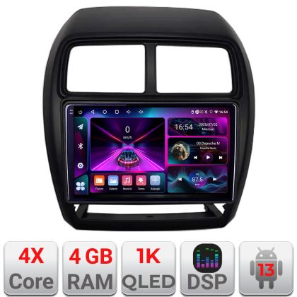 Navigatie Mitsubishi ASX 2017-2021 model facelift Android radio gps internet 4+64 InCell Display 1K Kit-026-facelift+EDT-E209-RK CarStore Technology