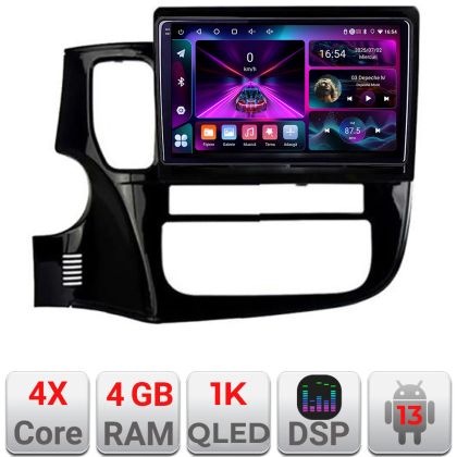 Navigatie Mitsubishi Outlander 2014- A-1230  4+64 InCell Display 1K Android Waze USB Navigatie Internet Youtube Radio CarStore Technology