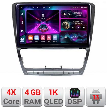 Navigatie Skoda Octavia 2 2005-2013 A-005  4+64 InCell Display 1K Android Waze USB Navigatie Internet Youtube Radio CarStore Technology