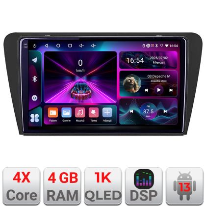 Navigatie Skoda Octavia 3 A-279  4+64 InCell Display 1K Android Waze USB Navigatie Internet Youtube Radio CarStore Technology