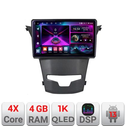 Navigatie Ssangyong Korando 2014-2019 A-1159  4+64 InCell Display 1K Android Waze USB Navigatie Internet Youtube Radio CarStore Technology