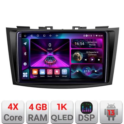 Navigatie Suzuki Swift 2010-2017 A-179  4+64 InCell Display 1K Android Waze USB Navigatie Internet Youtube Radio CarStore Technology