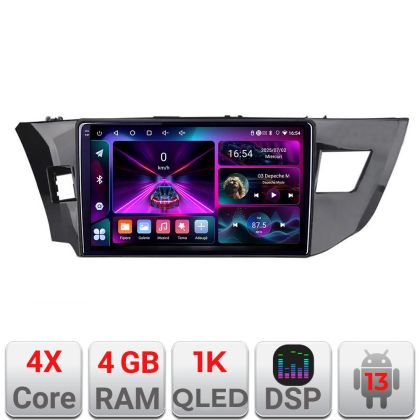 Navigatie Toyota Corolla 2013-2017 A-470  4+64 InCell Display 1K Android Waze USB Navigatie Internet Youtube Radio CarStore Technology