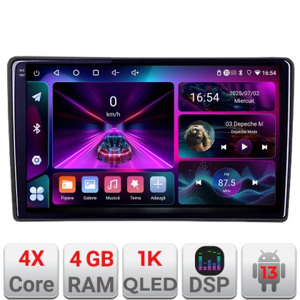Navigatie Fiat Tipo 2015-2021 A-TIPO  4+64 InCell Display 1K Android Waze USB Navigatie Internet Youtube Radio CarStore Technology