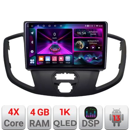 Navigatie Ford Transit 63 2015-2021 Android radio gps internet 4+64 InCell Display 1K Kit-custom+EDT-E209-RK CarStore Technology