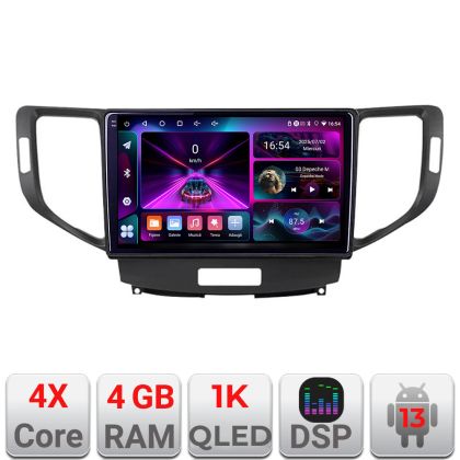 Navigatie Honda Accord 2008-2012 A-8951  4+64 InCell Display 1K Android Waze USB Navigatie Internet Youtube Radio CarStore Technology