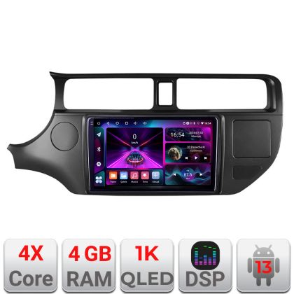 Navigatie Kia Rio 2011-2014 A-rio-11  4+64 InCell Display 1K Android Waze USB Navigatie Internet Youtube Radio CarStore Technology