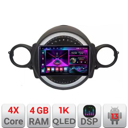 Navigatie Mini 2007-2011  4+64 InCell Display 1K Android Waze USB Navigatie Internet Youtube Radio Kit-mini-01+EDT-E209-RK CarStore Technology