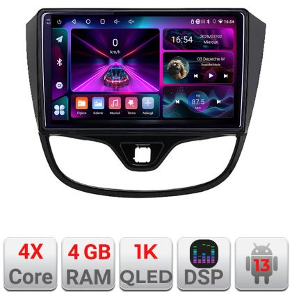 Navigatie Opel Karl 2017- A-karl  4+64 InCell Display 1K Android Waze USB Navigatie Internet Youtube Radio CarStore Technology