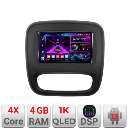 Navigatie Renault Trafic 2014-2017 A-rt09  4+64 InCell Display 1K Android Waze USB Navigatie Internet Youtube Radio CarStore Technology