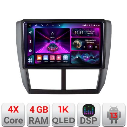 Navigatie Subaru Forester 2007-2013 A-SU01  4+64 InCell Display 1K Android Waze USB Navigatie Internet Youtube Radio CarStore Technology