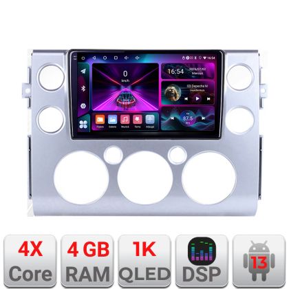 Navigatie Toyota FJ Cruiser 2006-2020 Android radio gps internet 4+64 InCell Display 1K Kit-fj-cruiser+EDT-E209-RK CarStore Technology