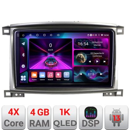 Navigatie Toyota Land Cruiser L100 2002-2008 A-L100  4+64 InCell Display 1K Android Waze USB Navigatie Internet Youtube Radio CarStore Technology