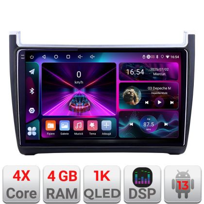 Navigatie VW Polo 2014- A-655  4+64 InCell Display 1K Android Waze USB Navigatie Internet Youtube Radio CarStore Technology