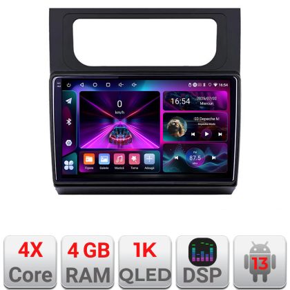 Navigatie VW Touran 2010-2016 A-touran3  4+64 InCell Display 1K Android Waze USB Navigatie Internet Youtube Radio CarStore Technology