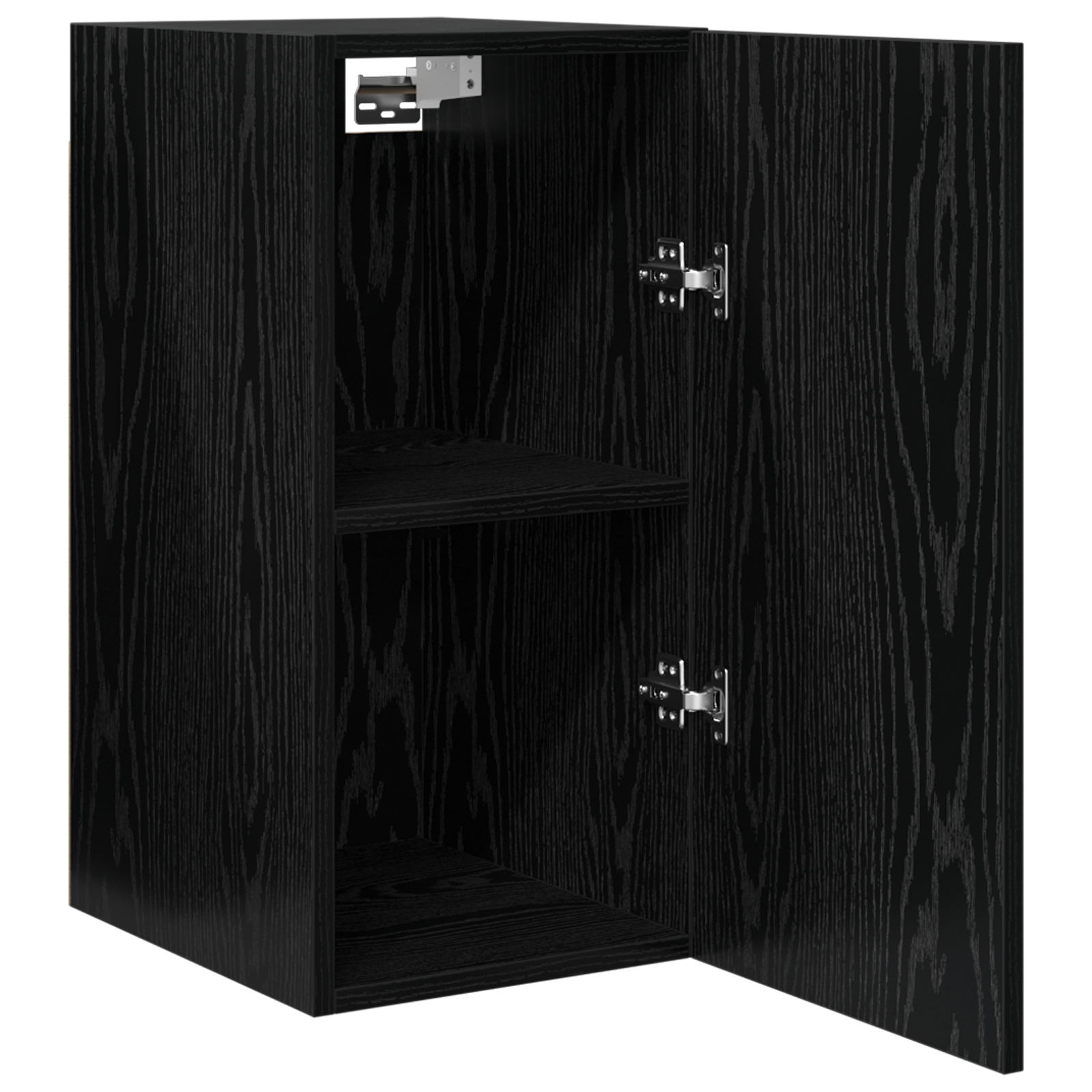 Unitate TV cu raft Altele cu depozitare cu ușă 2 pcs Stejar negru Lemn compozit GartenMobel Dekor