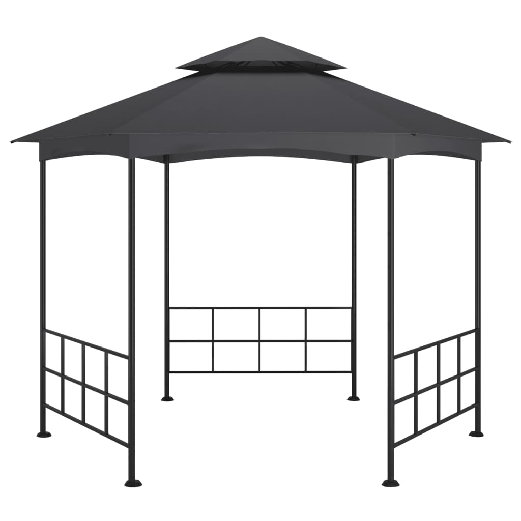 Pavilion cu pereți laterali, antracit, 3,1x2,7 m GartenMobel Dekor