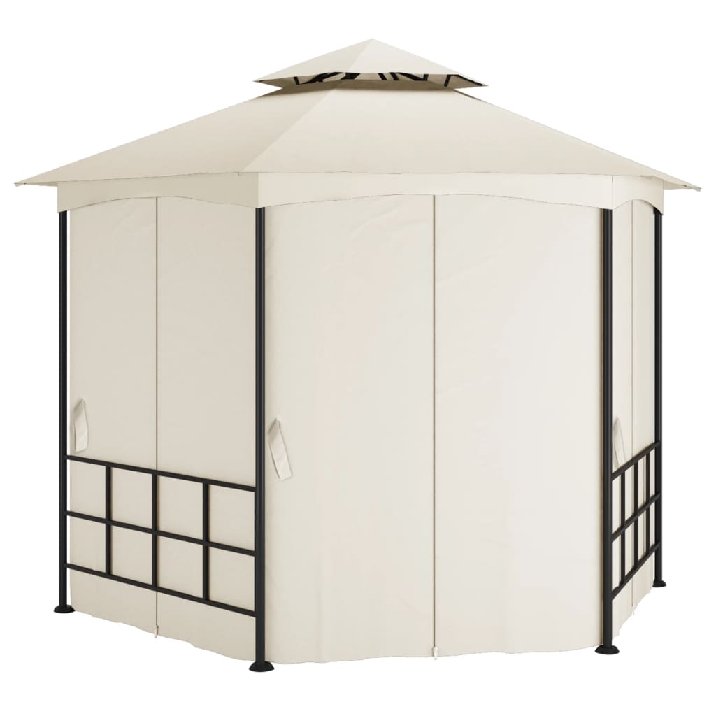 Pavilion cu pereți laterali, crem, 3,1x2,7 m  GartenMobel Dekor
