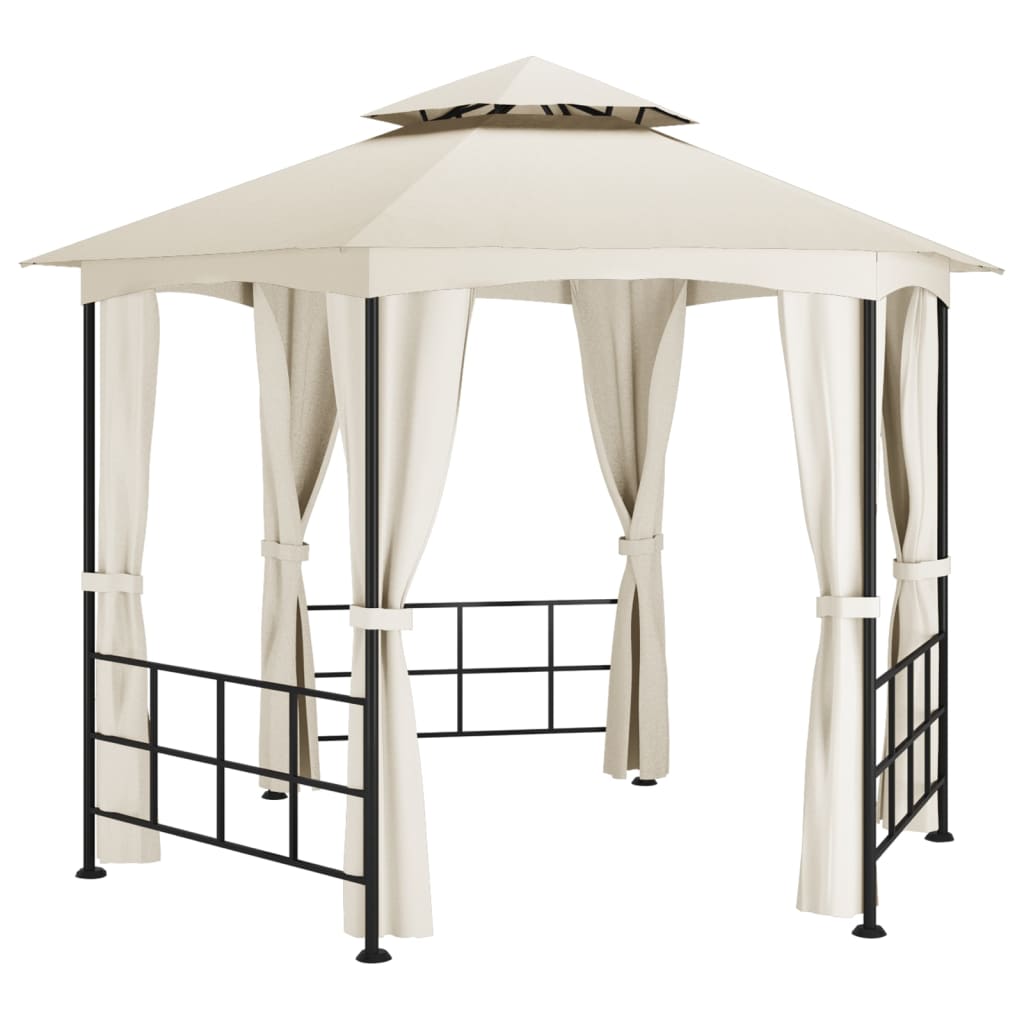 Pavilion cu pereți laterali, crem, 3,1x2,7 m  GartenMobel Dekor