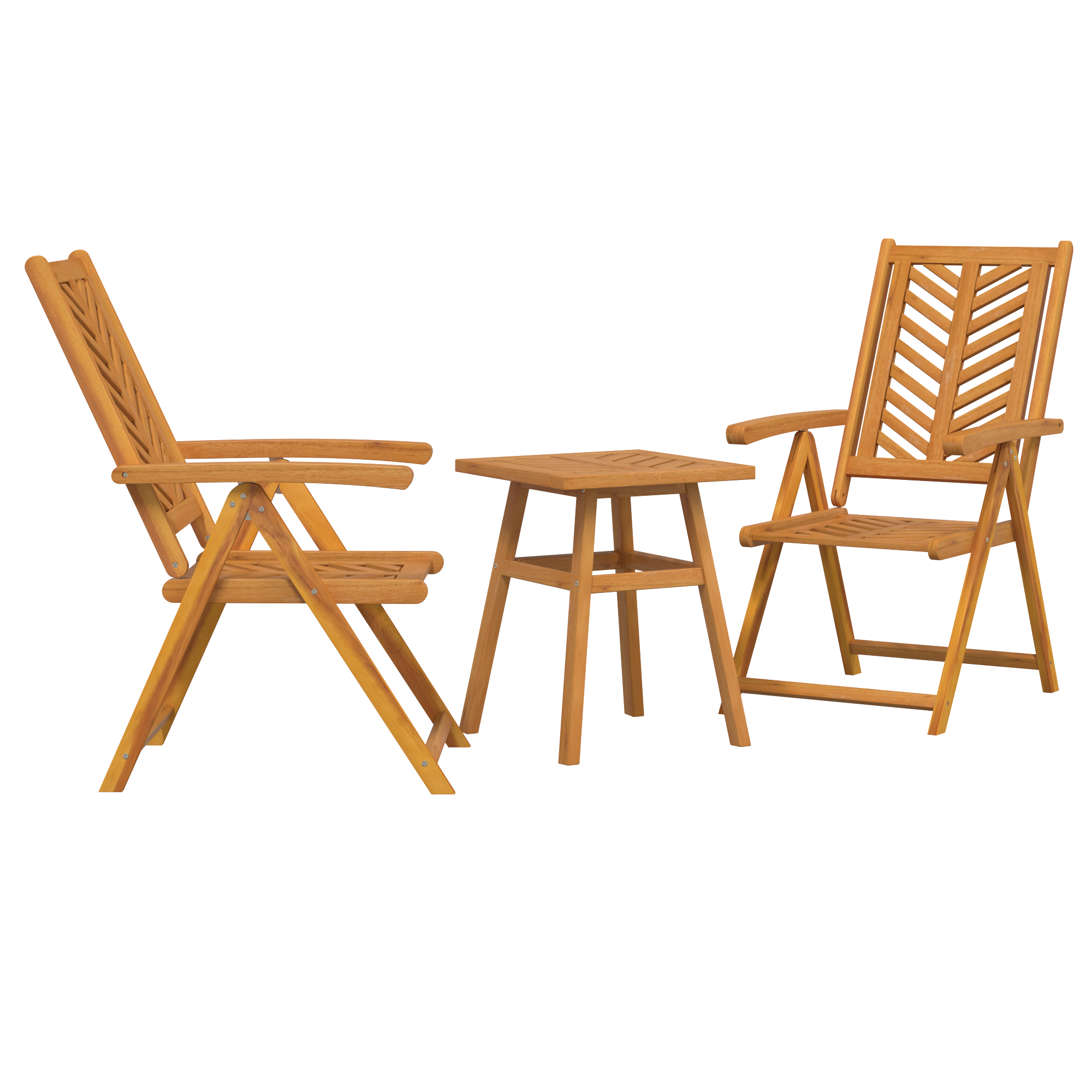 Set Bistro de Grădină 3 pcs Maro lemn masiv de acacia GartenMobel Dekor