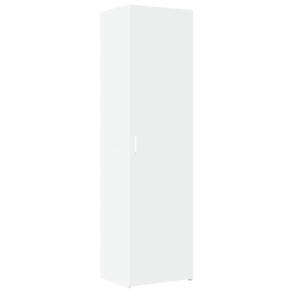 Dulap depozitare slim alb 50x42,5x225 cm lemn prelucrat GartenMobel Dekor