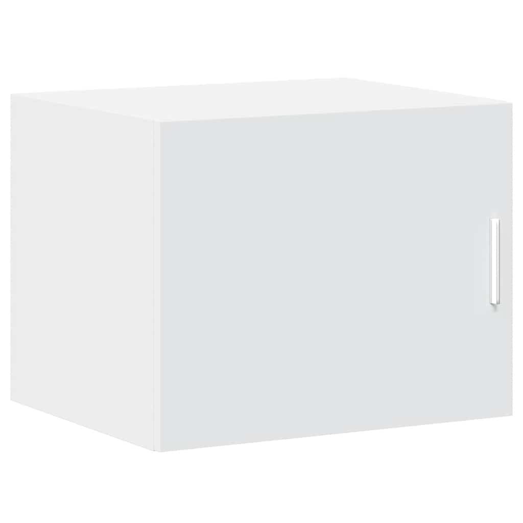 Dulap depozitare slim alb 50x42,5x225 cm lemn prelucrat GartenMobel Dekor