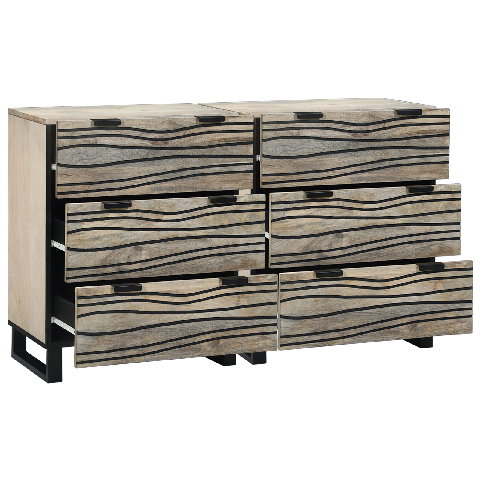 Bufeturi cu sertar Altele cu depozitare 2 pcs Alb 60 x 33,5 x 75 cm GartenMobel Dekor