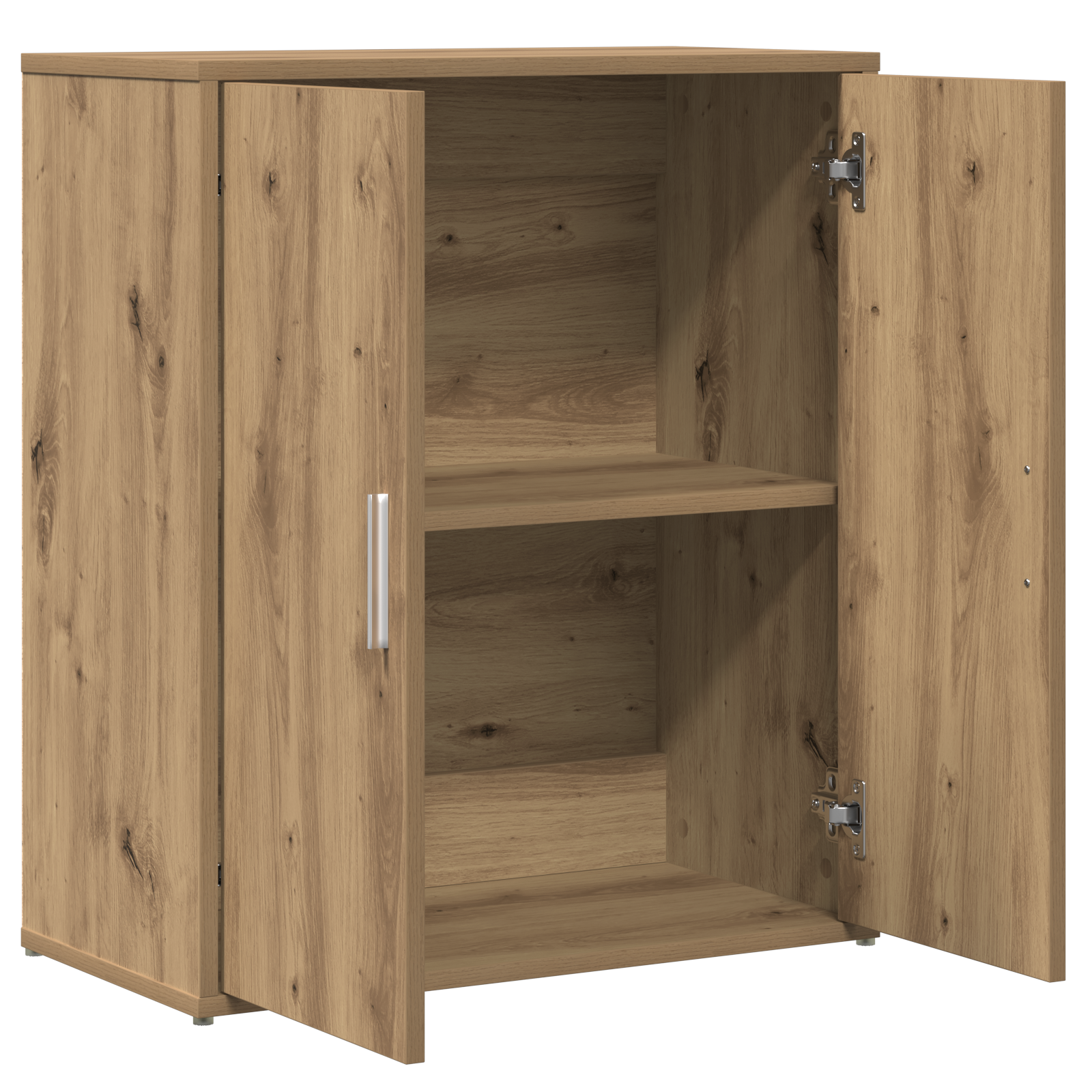 Bufet 2 pcs stejar artizanal 60 x 31 x 70 cm Lemn compozit GartenMobel Dekor