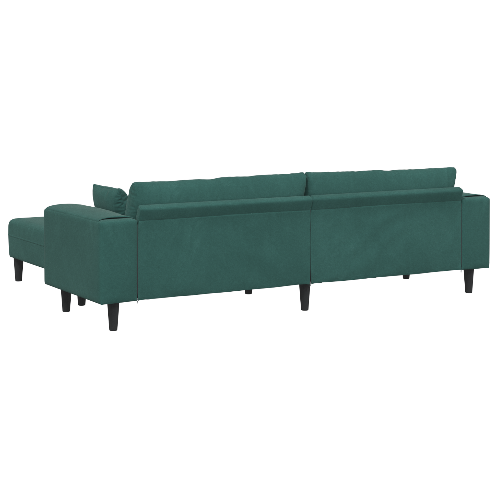 Canapea din catifea cu pernă cu pernă 3 pcs Verde închis 208 cm Catifea GartenMobel Dekor
