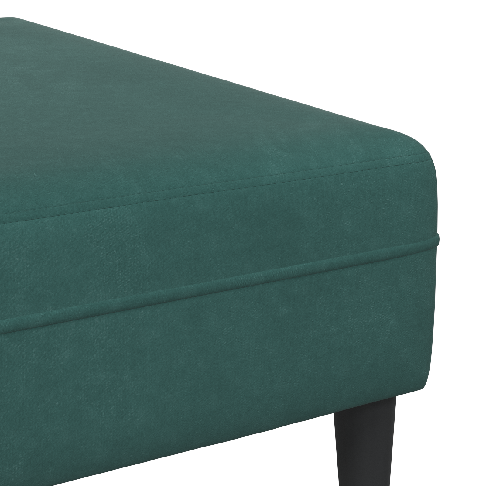 Canapea din catifea cu pernă cu pernă 3 pcs Verde închis 208 cm Catifea GartenMobel Dekor