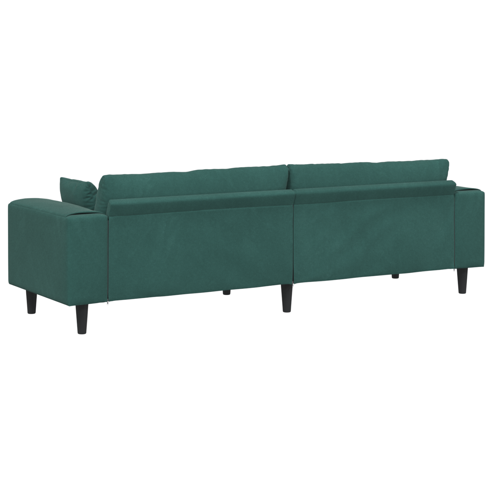 Canapea din catifea cu pernă cu pernă Verde închis 208 cm Catifea GartenMobel Dekor