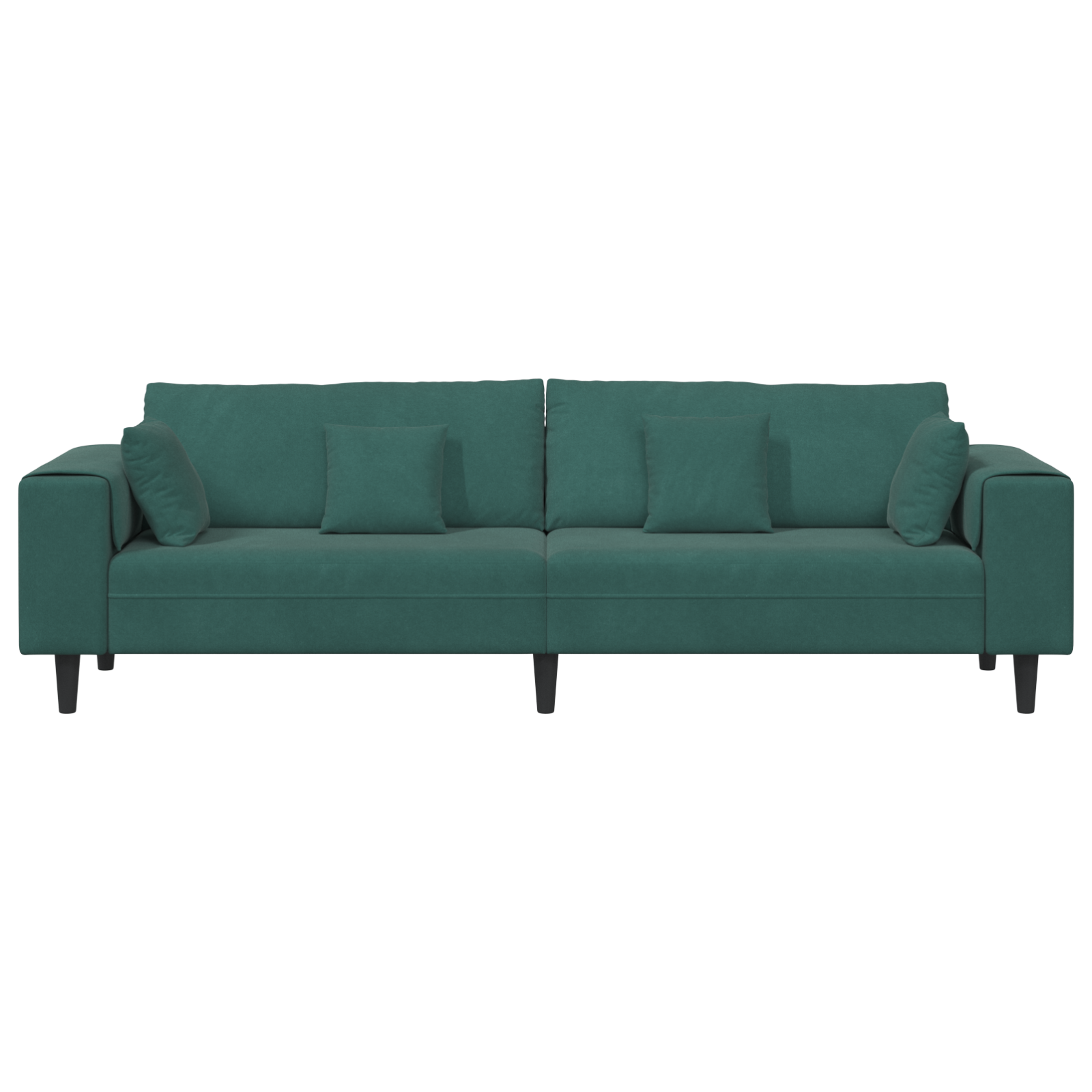 Canapea din catifea cu pernă cu pernă Verde închis 208 cm Catifea GartenMobel Dekor